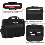 Enkinil 17 inch Waterproof Protective Laptop Messenger Briefcase with Adjustable Shoulder Strap, Men Women Travel/Business Bag Compatible with HP ZBook,ThinkPad,DELL Inspiron