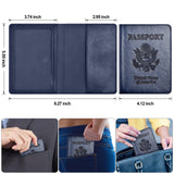 Eoehro Passport Holder for Travel Essentials - 2Pack, Passport Wallet Cover Case for Travel Must Haves Accessories,Passport Book Holders for Women and Men