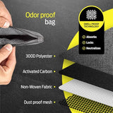 Epulse Small Smell Proof Bag - Odor Proof Bags Container - No Smell Scent Stash Pouch - Smellproof Bag Carbon Lined (Gray - 6x4 inch)