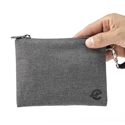 Epulse Small Smell Proof Bag - Odor Proof Bags Container - No Smell Scent Stash Pouch - Smellproof Bag Carbon Lined (Gray - 6x4 inch) | Backpacks4Less