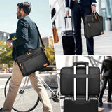 ESTARER Laptop Bag 17 - 17.3 Inch, Computer Bags for Men Water - resistant Nylon Laptop Case Slim Laptop Sleeve Fits Hp/Dell/Asus/Lenovo/Acer, Black