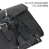 ESTARER Men's Leather Briefcase 15.6 Inch Laptop Computer Bag for Office/Business/Travel, Large Satchel Professional Pu Leather Messenger Shoulder Bag, Black