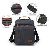 ESTARER Mens Medium Messenger Bag for 13.3'' laptop, Water - resistant Vertical 12.9'' Shoulder Bag Tablet Carry Case