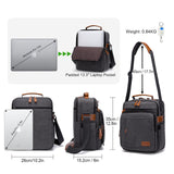ESTARER Mens Medium Messenger Bag for 13.3'' laptop, Water - resistant Vertical 12.9'' Shoulder Bag Tablet Carry Case