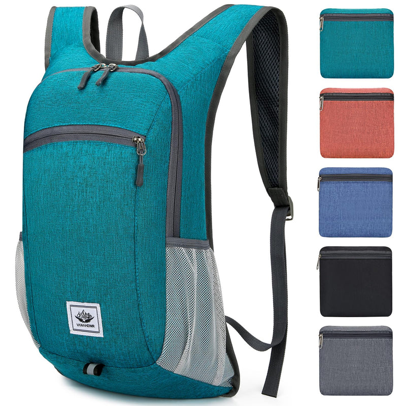 Esup 15L Lightweight Foldable Hiking Backpack for Women Men (Green)