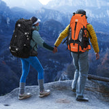 Esup 50L Camping Hiking Backpack Men with rain cover 45l+5l Lightweight Backpacking Backpack Travel Backpack (Black New)