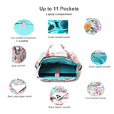 ESVAN Diaper Tote Bag Totepack Backpack Crossbody Bag 3 in 1 for Women Laptop Backpack Multifunctional with Insulated Pockets