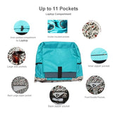 ESVAN Diaper Tote Bag Totepack Backpack Crossbody Bag 3 in 1 for Women Laptop Backpack Multifunctional with Insulated Pockets (Corduroy Leaf Bird)
