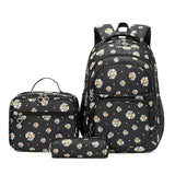 ETAISHOW Daisy - Print Backpack Set for Girls Kids Bookbag for Elementary School 3Pcs School Bag with Lunch Bag