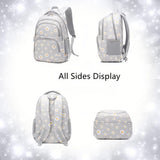 ETAISHOW Daisy - Print Backpack Set for Girls Kids Bookbag for Elementary School 3Pcs School Bag with Lunch Bag