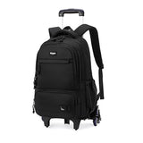 ETAISHOW Rolling Backpack for Boys with Wheels Roller Backpack Wheeled School Bag for Teen Boys Black | Backpacks4Less