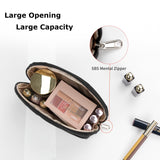 Ethereal Small Makeup bag for Purse, Cute Cosmetic Bag Portable Mini Makeup Pouch for Women Black
