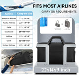 ETRONIK Carry On Luggage 22x14x9 Airline Approved, 45L Waterproof Gym Bag for Men Women, Lightweight Carry on Travel Duffel Bags with Shoe Compartment, Weekender Overnight Duffle Bag for Travel, Black