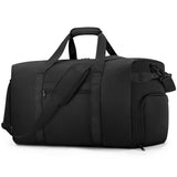 ETRONIK Carry On Luggage 22x14x9 Airline Approved, 45L Waterproof Gym Bag for Men Women, Lightweight Carry on Travel Duffel Bags with Shoe Compartment, Weekender Overnight Duffle Bag for Travel, Black