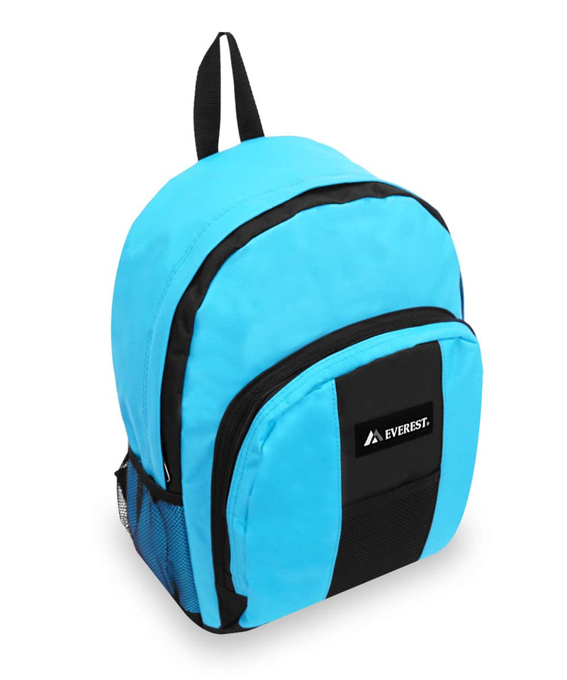 Everest Backpack with Front and Side Pockets, Turquoise | Backpacks4Less