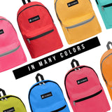 Everest Luggage Basic Backpack, Red, Medium