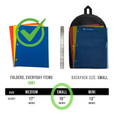 Everest Luggage Basic Backpack, Red, Medium