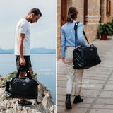 EVERFUN Gym Bag for Men and Women, Duffle Tote with Shoe Compartment and Wet Pocket for Travel, Sports, Boxing, Workout and Weekend