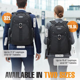 EVERKI Atlas Business 32L Laptop Backpack – Travel - Friendly Business & Office, Professional Backpack for Men & Women, Durable Computer Bag with Adjustable Padded Compartment, Fits 13" - 17.3", Black
