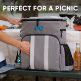 Everlasting Comfort Insulated Backpack Cooler - 54 Cans, 24 Hour Cooling, Wider Straps, Lightweight Leak Proof Liner, Portable Cooler Backpack Bag for Men Women Beach Picnic Travel Lunch Camping