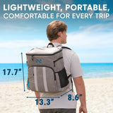Everlasting Comfort Insulated Backpack Cooler - 54 Cans, 24 Hour Cooling, Wider Straps, Lightweight Leak Proof Liner, Portable Cooler Backpack Bag for Men Women Beach Picnic Travel Lunch Camping