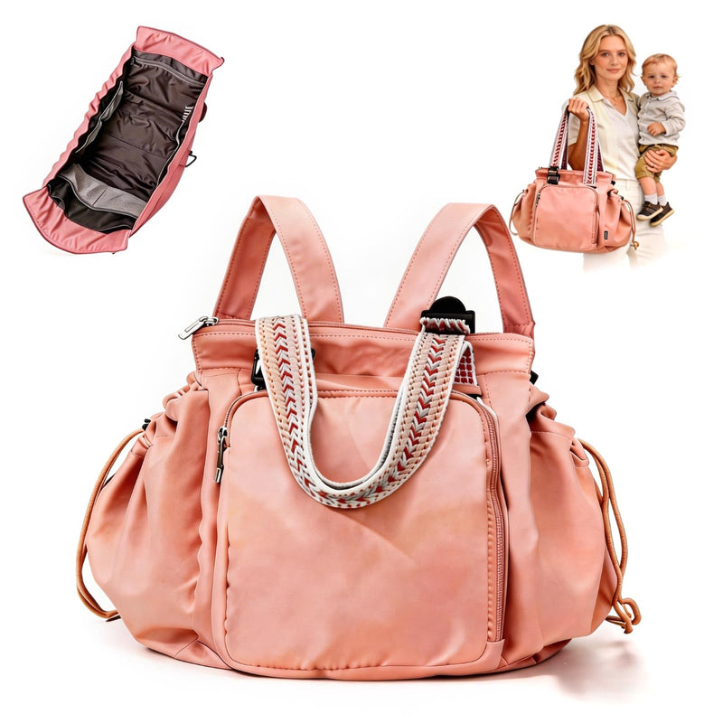 Everyday Bag Tote for Women Large Capacity with 15 Compartments Travel Work Shoulder Bag Convertible Diaper Backpack Organizer Water - Resistant Lay - Flat Hospital Essentials for Teacher Work Daily Use