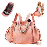 Everyday Bag Tote for Women Large Capacity with 15 Compartments Travel Work Shoulder Bag Convertible Diaper Backpack Organizer Water-Resistant Lay-Flat Hospital Essentials for Teacher Work Daily Use
