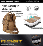 Expandable 40 - 64L Military Tactical Backpack 3 Day Bag Hiking Gym Sport Camping