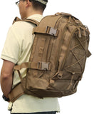 Expandable 40 - 64L Military Tactical Backpack 3 Day Bag Hiking Gym Sport Camping