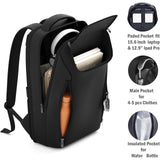 Expandable Travel Backpack, Business Laptop Backpack,Commute Backpack with USB Charging Port fit 15.6 Inch Laptop