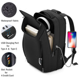 Expandable Travel Backpack, Business Laptop Backpack,Commute Backpack with USB Charging Port fit 15.6 Inch Laptop