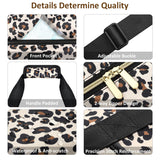 Expandable Travel Duffle Bag, Waterproof Weekender Overnight Bags for Women Men Hospital Bag for Women Labor Delivery Carry on Bag with Toiletry Bag for Travel Gym Airplanes(Leopard, Large)