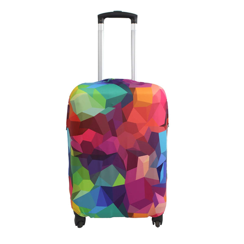 Explore Land Travel Luggage Cover Suitcase Protector Fits 31 - 32 Inch Case (Geometry, XL)