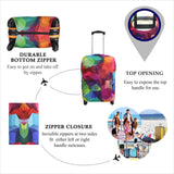 Explore Land Travel Luggage Cover Suitcase Protector Fits 31 - 32 Inch Case (Geometry, XL)