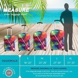 Explore Land Travel Luggage Cover Suitcase Protector Fits 31 - 32 Inch Case (Geometry, XL)