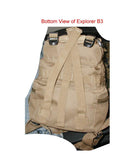 Explorer B3 - PinkExplorer Tactical 72 Hours Combat Rucksack 17 Inch Backpack - Black with Pick Stripes, Black with Pink Strips, 17" X 9" X 11"