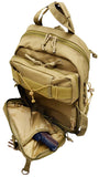 Explorer B8 - CT Tactical Hydration Pack Ready Backpack with Molle & Chest Strap, Tan, 17x 10 x 6