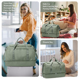Extra Large Travel Duffle Bag,Carry on Overnight Weekend Bag with Shoes Compartment,Weekender Bags for Women for Travel Business Trips Sport Hospital
