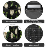 Fabpuro School Backpack for Teens Girls Boys St.patrick's Day Gnomes On Green Tartan Students Bookbag Middle High School College Bags, Waterproof Casual Daypack Laptop Backpacks for Women Men Travel