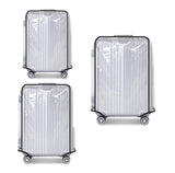FABULWAY Clear PVC Luggage Cover Protectors - Transparent Waterproof Suitcase Sleeve for 20