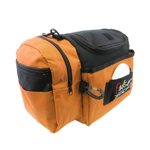 Fade Crunch Disc Golf Bag – Compact, Sturdy, and Insulated Shoulder Strap Bag for All Players Cooler Bag - Electric Lime (Tangerine | Backpacks4Less