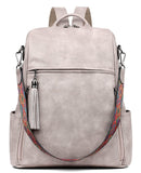 FADEON Laptop Backpack Purse for Women Large Designer PU Leather Laptop Bag, Ladies Computer Shoulder Bags