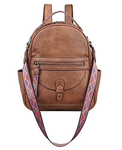 FADEON Mini Backpack Purse for Women, Designer Leather Cute Roomly Small Backpacks, Ladies Shoulder Backpack Fashion Handbag | Backpacks4Less