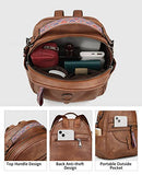 FADEON Mini Backpack Purse for Women, Designer Leather Cute Roomly Small Backpacks, Ladies Shoulder Backpack Fashion Handbag
