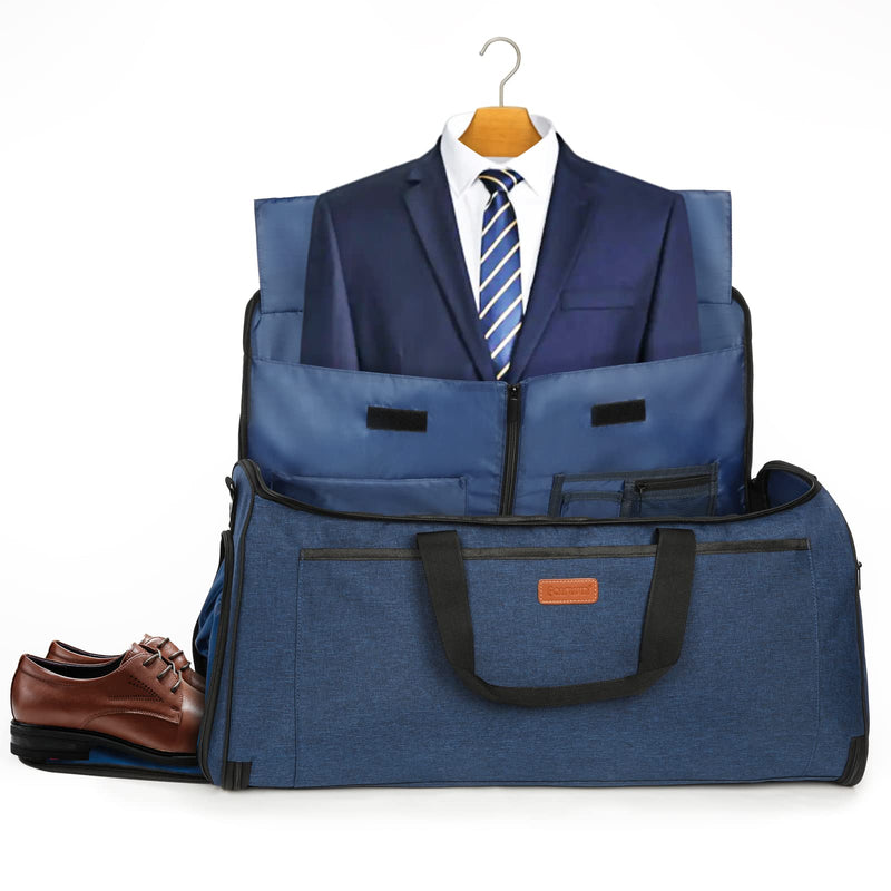 FAIRWIN Garment Bags for Travel 60L Waterproof 2 - in - 1 Hanging Duffle Bag for Men Women with SBS Zipper & Shoes Compartment