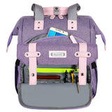 FALANKO Laptop Backpack for Women, Anti Theft Backpacks with RFID Anti Theft Water Resistant,Wide Top Open Work Teacher College Travel Computer Bag for Woman Fits 15.6 Inch Laptop