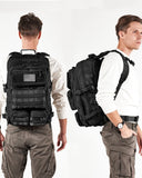 Falko Tactical Backpack for Men and Women, 50L Backpack 2.4x Stronger, Large Military Molle Rucksack, Bugout Backpack, Heavy Duty, Work and Outdoors