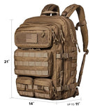 Falko Tactical Backpack for Men and Women 50L Backpack 2.4x Stronger Large Military Molle Rucksack, Bugout Backpack Outdoors
