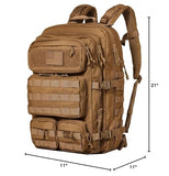 Falko Tactical Backpack for Men and Women 50L Backpack 2.4x Stronger Large Military Molle Rucksack, Bugout Backpack Outdoors