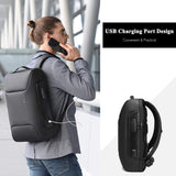 FANDARE Laptop Backpack Business Anti - Theft Daypacks Travel Large Backpack with USB Charging Port Waterproof Computer Bag for Women & Men Fits 15.6 Inch Notebook Blue